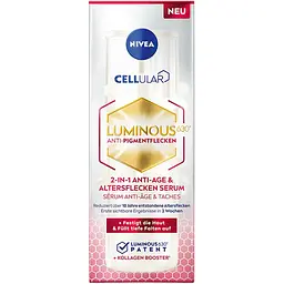 Антивікова сироватка NIVEA Cellular Luminous 630 2 в 1 проти зморшок та пігментації 30 мл - мініатюра 3