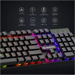 Клавіатура GamePro GK296 USB Black (GK296) [111018] - мініатюра 7