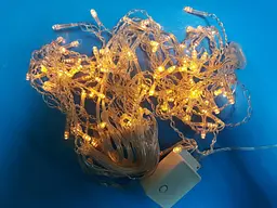 (091870) Гірлянда-карниз 120 led warm white (прозорий провід) 2,3 метри - мініатюра 2