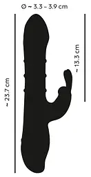 Вібратор-кролик You2Toys Double Bunny 23.7 см (червоний) - мініатюра 4