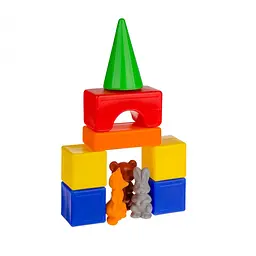 Конструктор "Теремок" №1 20 деталей Colorplast 7х45х37 см det0013032 - мініатюра 2