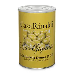 Оливки з кісточкою Casa Rinaldi Гігантські зелені GGG 4250 г