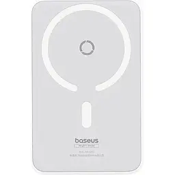 Портативна батарея Baseus MagPro Magnetic Bracket Wireless Fast-Charging 5000 mAh 20W P10064101223-00 White - мініатюра 4