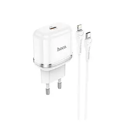 Адаптер HOCO Type-C to Lightning Cable Victorious single port charger set N24 |1Type-C, 20W/3A, PD/QC| - мініатюра 3
