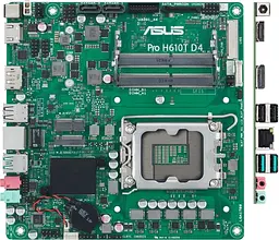 Материнська плата ASUS PRO H610T-CSM (PRO H610T-CSM) (Socket 1700, Intel H610, Mini-ITX)