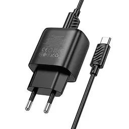 Адаптер мережевий HOCO Type-C Cable Cable Smart Dual-port charger C141A |2USB. 2.1A/10.5W| - мініатюра 3