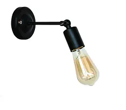 Бра настінне Levistella 752WCBK-1, E27, 60W, чорний метал, сучасний стиль для дому
