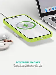 Силиконовый чехол с MagSafe для Apple iPhone 17, ICON2 MagCase, желтый, противоударный, панель с мягкой подкладкой, защита всего корпуса, поддержка беспроводной зарядки, совместим с защитными стеклами и пленками, ArmorStandart (ARM88990) - мініатюра 8