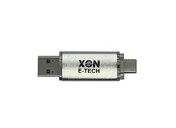 Флеш-накопичувач XON FlashDrive DuoConnect 128GB (USB 3.0 + USB Type-C) Сірий (FX3DX128MS 7607) - мініатюра 2