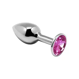 Анальна пробка - M Alive Mini Metal Butt Plug, 8х3.4 см, рожева