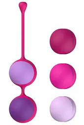 Вагінальні кульки Liebe Kewos — Cerise/Candy Violet, 5 кульок у комплекті Liebe Seele SX1596 100791 - мініатюра 2