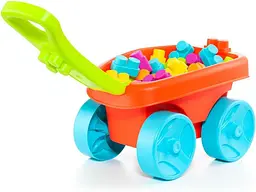 Ігровий візок з конструктором (20 деталей) червоний, Molto (23460) Molto art23460