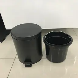 Відро для сміття Bemeta Dark 5L Soft Close 104315010, Чорний матовий - мініатюра 2