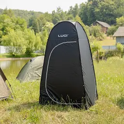Намет душ-туалет Lugi LU-015DB автоматичний чорний - мініатюра 8