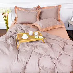 Постільна білизна MirSon Satin Жаккард Golden wheat 200х220 (2200005395530) - мініатюра 9