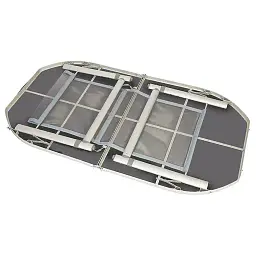 Стіл Bo-Camp Case Model Oval 150x80 см сірий (DAS303275) - мініатюра 2