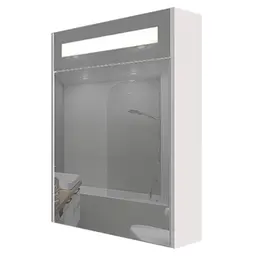 Дзеркальна шафа Nautilus Prime 60 см LED PRIME 600 Mc, Білий