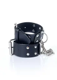 Наручники Fetish B - Series з шипами, 4 см (чорний)