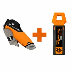 Набір лез для універсальних ножів CarbonMax Fiskars,20 шт+подарунокНіж складаний Fiskars CarbonMax