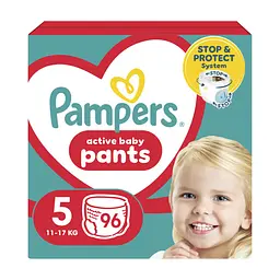 Підгузки Pampers трусики Pants Junior Розмір 5 (11-17 кг) 96 шт (8006540069509)