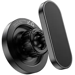 Автотримач Hoco H58 Show ring magnetic (multi-scene) Black - мініатюра 6