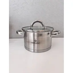 Каструля Vinnarc Classic Індукція нержавіюча з кришкою 16 л 30х23 см (5316-VN) - мініатюра 3