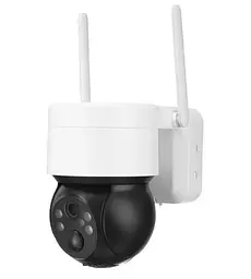 Вулична Wi-Fi камера відеоспостереження Solar Wi-Fi Camera Q6 Захист IP65 Сонячна батарея Білий - мініатюра 2