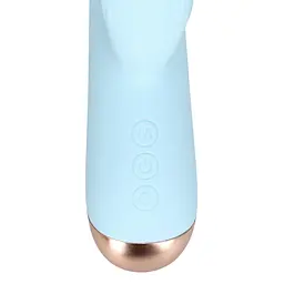 Вібратор-кролик Loveline Artic Blue 23 см (блакитний) - мініатюра 19