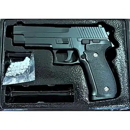Дитячий пістолет на кульках "Sig Sauer 226" Galaxy G26 метал, чорний - мініатюра 2