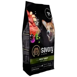 Сухий корм Savory All Breed для стерилізованих собак усіх порід, зі свіжою індичкою, 3 кг