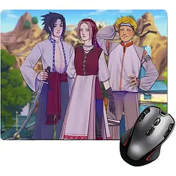 Ігрова поверхня Nextprint Наруто, Сакура, Саске, Наруто, Вишиванка - Naruto 220 х 180 мм (17819) 