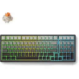 Клавіатура MCHOSE G98 Pro RGB Mechanical Flame Orange Switch Black (MC-G98S-5) - мініатюра 2