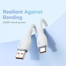 Кабель Baseus Pudding Series Fast Charging Cable USB to Type-C 100W 1.2m P10355703511-00 Purple - мініатюра 6