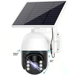 Камера відеоспостереження вулична XPRO із сонячною панеллю 4G Solar Camera ICSEE 3MP FHD-Contains SIX 18650 batteries 12 (MER-15336_5524) - мініатюра 3