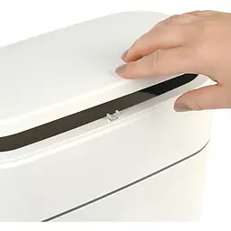 Відро для сміття МВМ My Home з кришкою 300х165х320 мм біло-сіре (BIN-23 10L WHITE/GRAY) - мініатюра 8