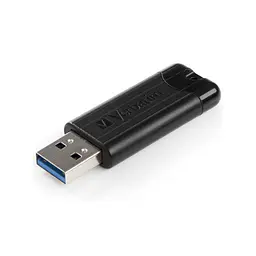 USB флеш накопичувач Verbatim 16GB PinStripe Black USB 3.2 (49316) - мініатюра 4