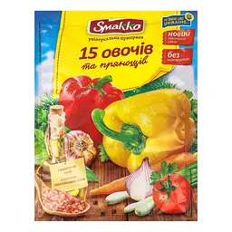 Приправа Smakko 15 овочів та прянощів універсальна 70 г (677304) - мініатюра 2