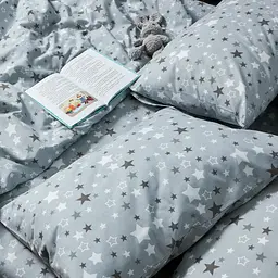 Набір наволочок Moon&Star Бязь Gold Люкс Silver Stars 60х60 см 2 шт - мініатюра 4