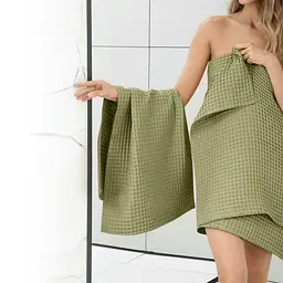 Рушник вафельний Cosas Sage Greek Waffle 30x30 см (Towel_76Sage_GreekWaffle_30x30) - мініатюра 5