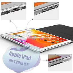 Чохол-книжка BeCover Tri Fold Hard для Apple iPad Air 1 2013 9.7" A1474/A1475/A1476 Black (712981) - мініатюра 2