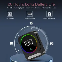 Bluetooth AUX ресивер LOFICOPER 5.3 для авто з Hands-Free - мініатюра 4