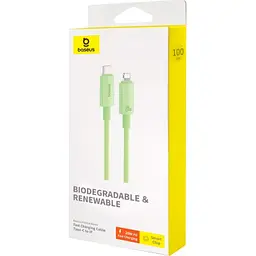 Кабель Baseus Habitat Series Fast Charging Cable Type-C to Lightning 20W 2m P10360201631-01 Green - мініатюра 4