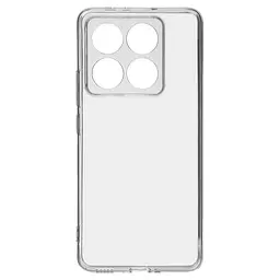 Прозрачный чехол для Xiaomi 14T Pro с защитой камеры, тонкий, силиконовый, бесцветный, ударопрочный, противоударный бампер с закрытой камерой, ArmorStandart (ARM79339)