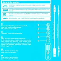 Портативна Bluetooth-колонка Hoco HC11 Bora sports BT speaker Синій - мініатюра 3