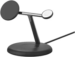 Зарядний пристрій бездротовий 3в1 Magnetic Adjustable Pad Qi2 15Вт чорний Belkin teh0018803