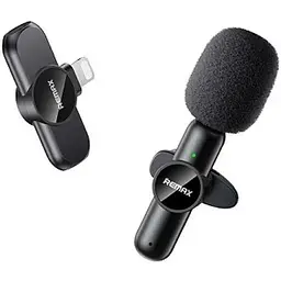 Мікрофон Remax безпровідний петличний K09 Ryusic Series One-to-One Lightning чорний