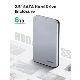 Зовнішня кишеня для SSD - HDD Ugreen CM300 2.5-Inch SATA External Hard Drive Enclosure (70499) - мініатюра 9