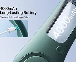 Вентилятор Jisulife Neck Fan Life3 FA14 Green - мініатюра 4