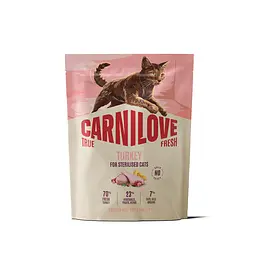 Сухий корм для стерилізованих котів Carnilove True Fresh Turkey Sterilised суперпреміум індичка 400 г