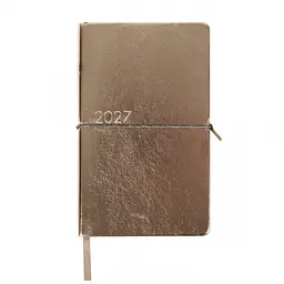 Щоденник діловий Leo Planner 2027 Glory м'який 12х20 cм 352 сторінки темно-сірий металік (252720)